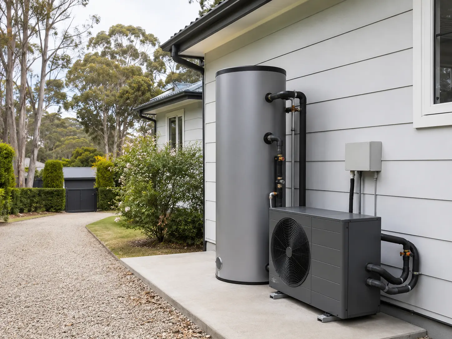 heat pump hot water system installed by Tempco FRH Energy