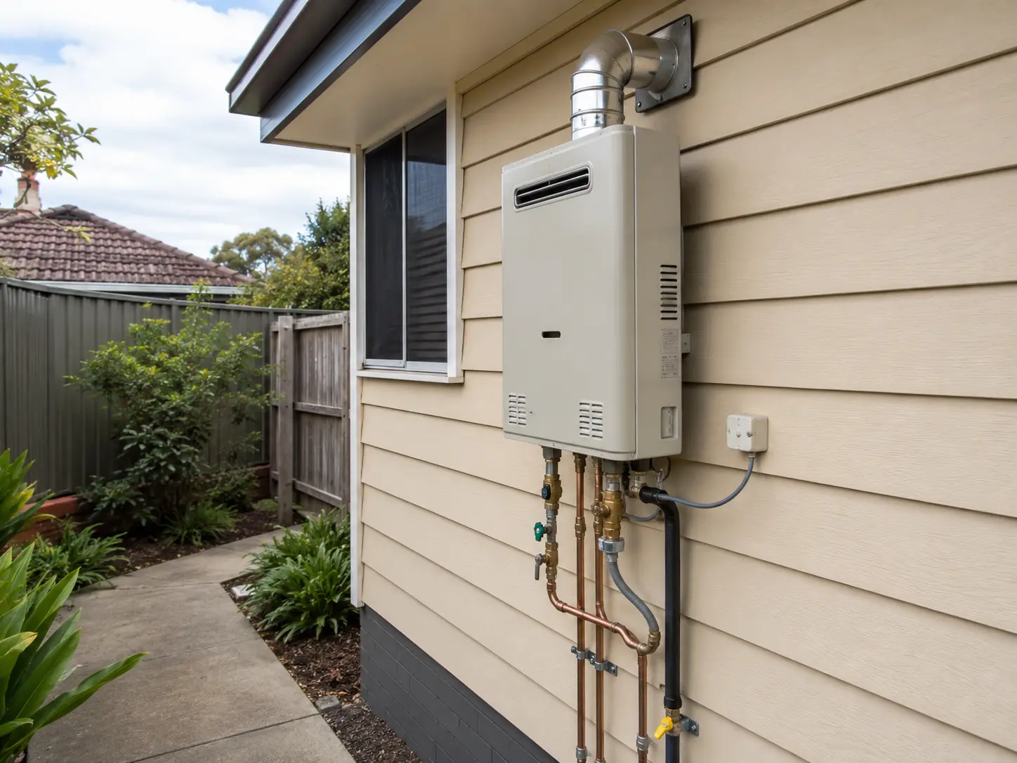 instantaneous gas hot water system installed by Tempco FRH Energy